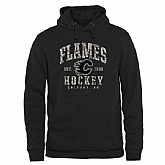 Men's Calgary Flames Black Camo Stack Pullover Hoodie,baseball caps,new era cap wholesale,wholesale hats